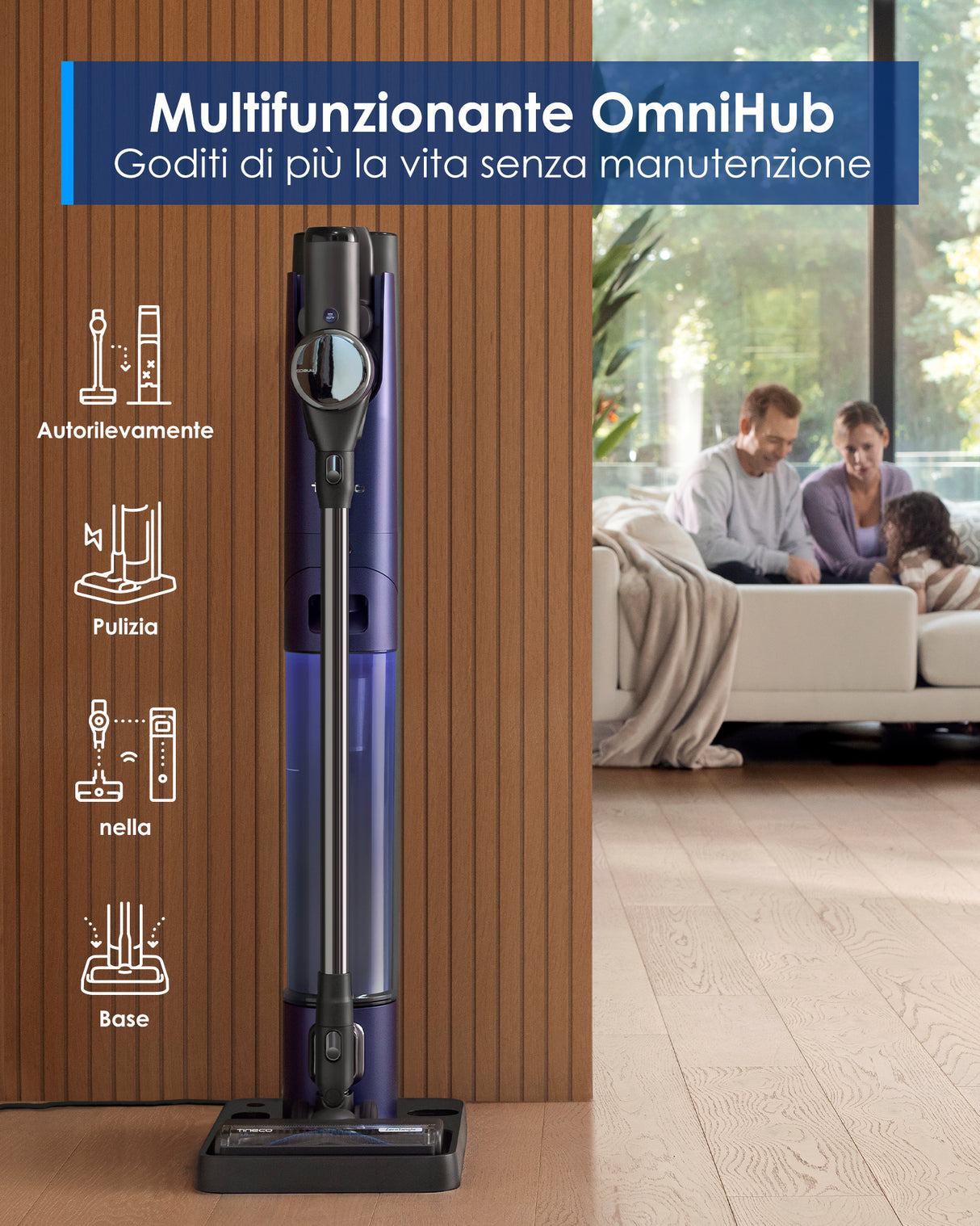 Tineco PURE ONE STATION PET Aspirapolvere Senza Fili