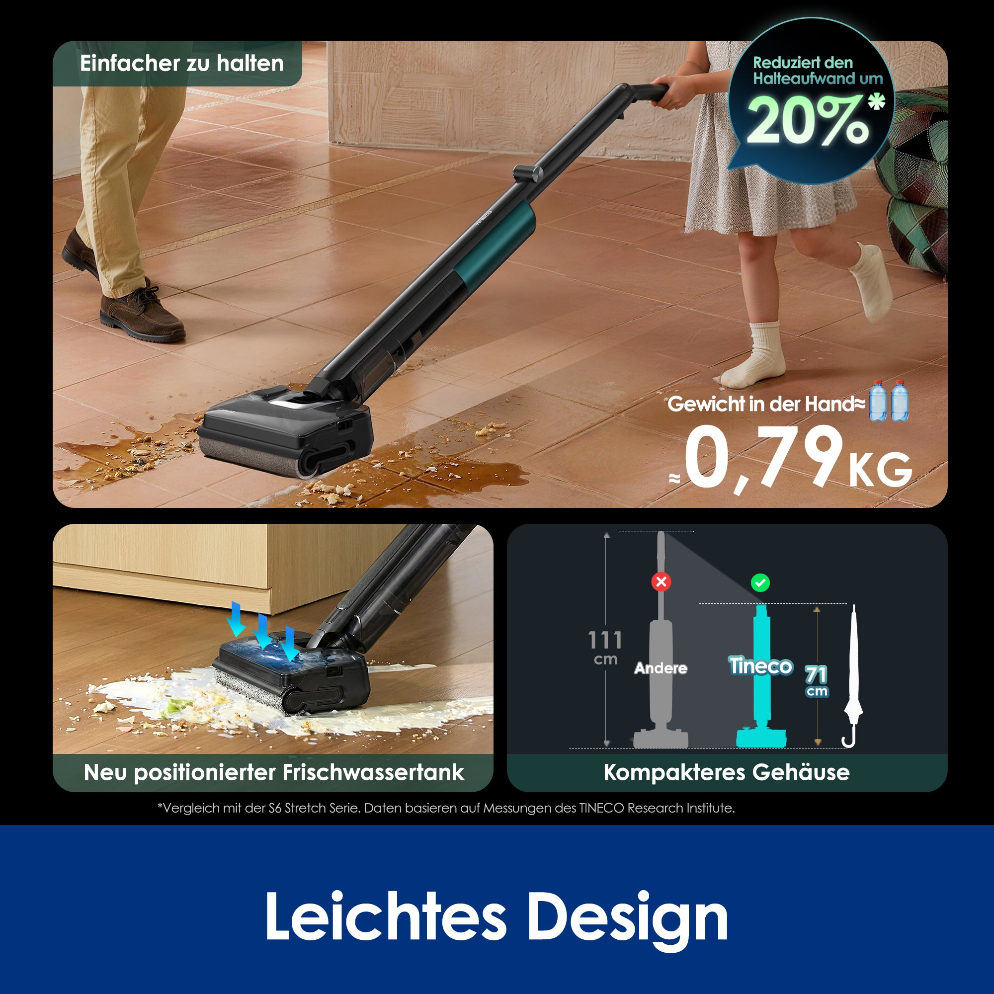 Tineco FLOOR ONE i7 Fold Nass- und Trockensauger
