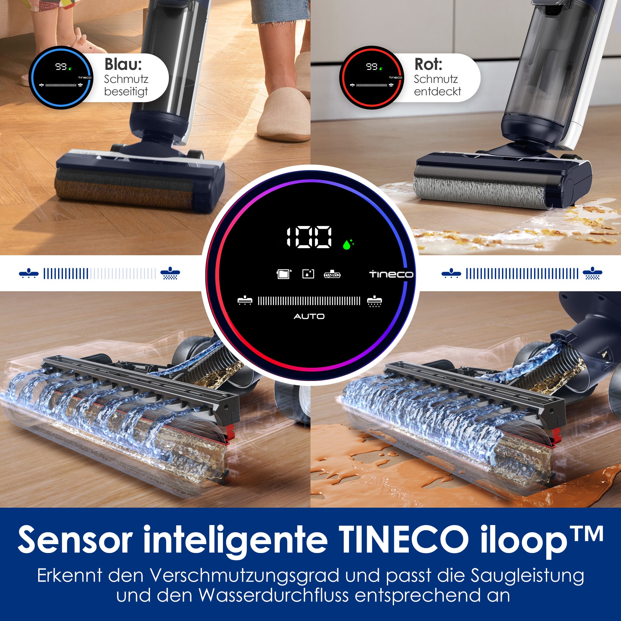 Tineco FLOOR ONE S5 intelligenter Nass- und Trockensauger, nasssauger, nass trockensauger, staubsauger, wischsauger, wischmop