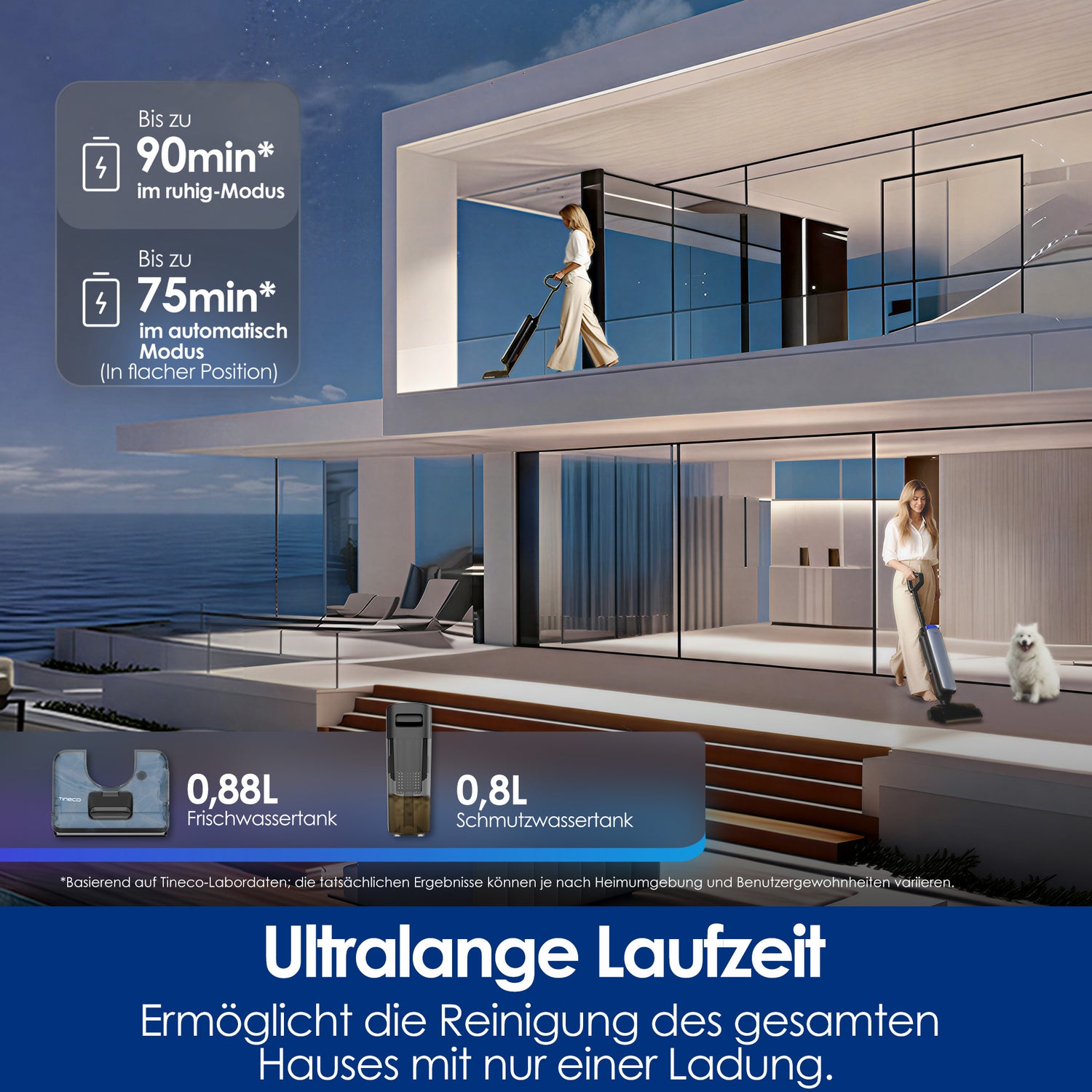 Tineco Floor One S9 Artist Steam Pro Aspirapolvere Lavapavimenti 160W