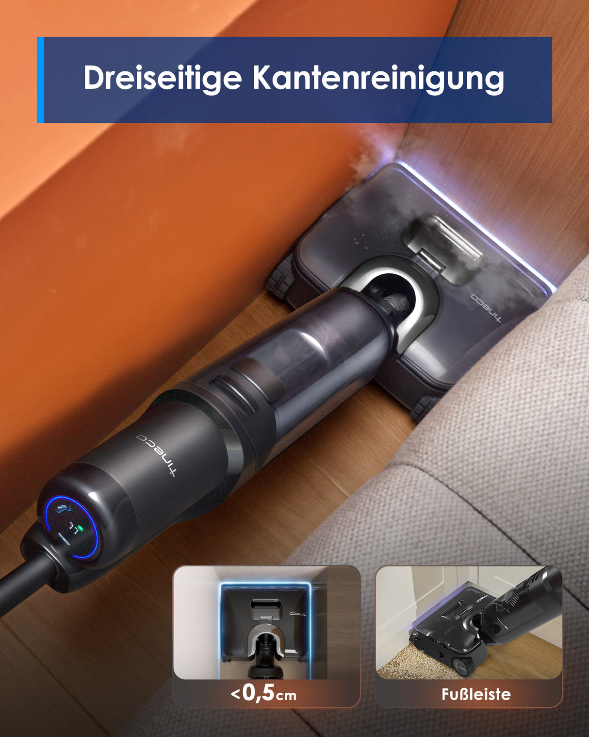 Tineco FLOOR ONE S7 Stretch Steam dampfreiniger，Nass- und Trockensauger, nass trockensauger, wischsauger, staubsauger, Besen, staubsauger kabellos, akku staubsauger
