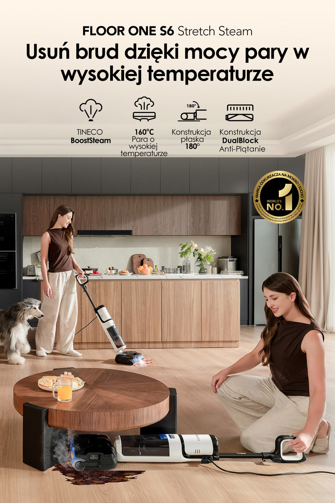 Tineco FLOOR ONE S6 Stretch Steam Nass- und Trockensauger, nass trockensauger, wischsauger, staubsauger, nass trocken sauger, tineco floor one s5. tineco staubsauger, tineco s7, nassreiniger，Dampfreiniger
