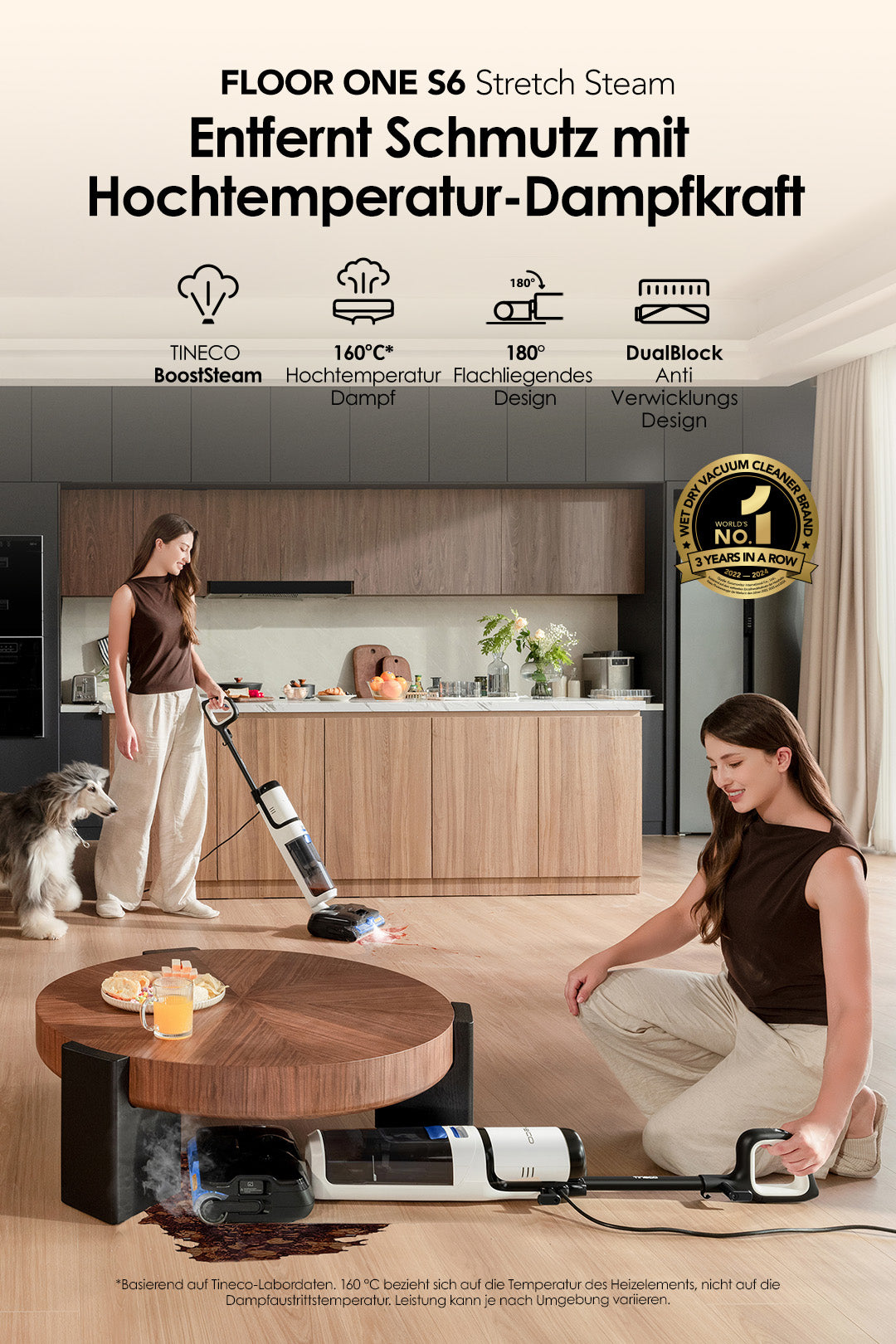 Tineco FLOOR ONE S6 Stretch Steam Nass- und Trockensauger, nass trockensauger, wischsauger, staubsauger, nass trocken sauger, tineco floor one s5. tineco staubsauger, tineco s7, nassreiniger，Dampfreiniger
