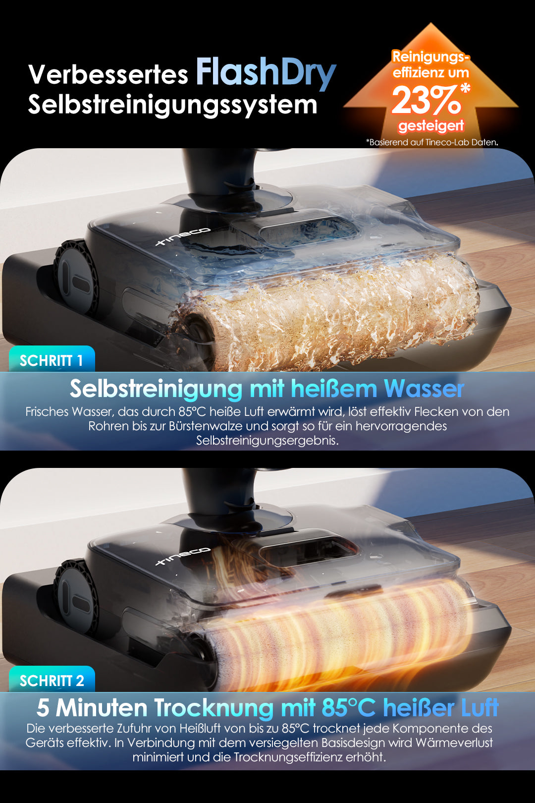 Tineco FLOOR ONE S9 Artist Nass- und Trockensauger, nass trockensauger, wischsauger, staubsauger