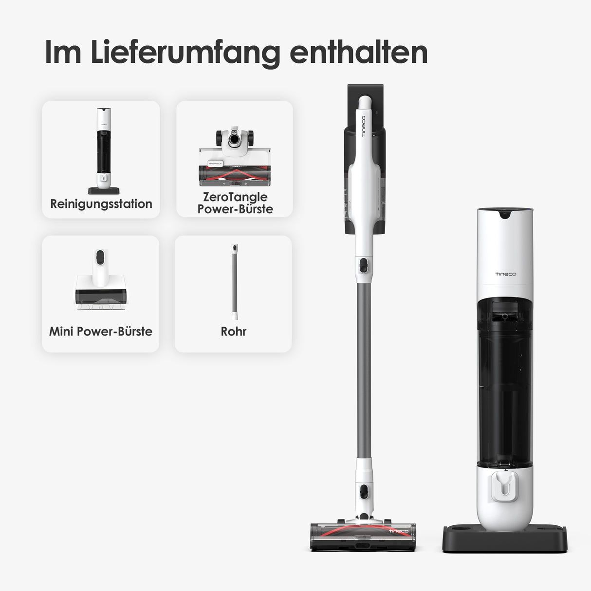 Tineco PURE ONE Station 5 Plus kabelloser smarter Staubsauger