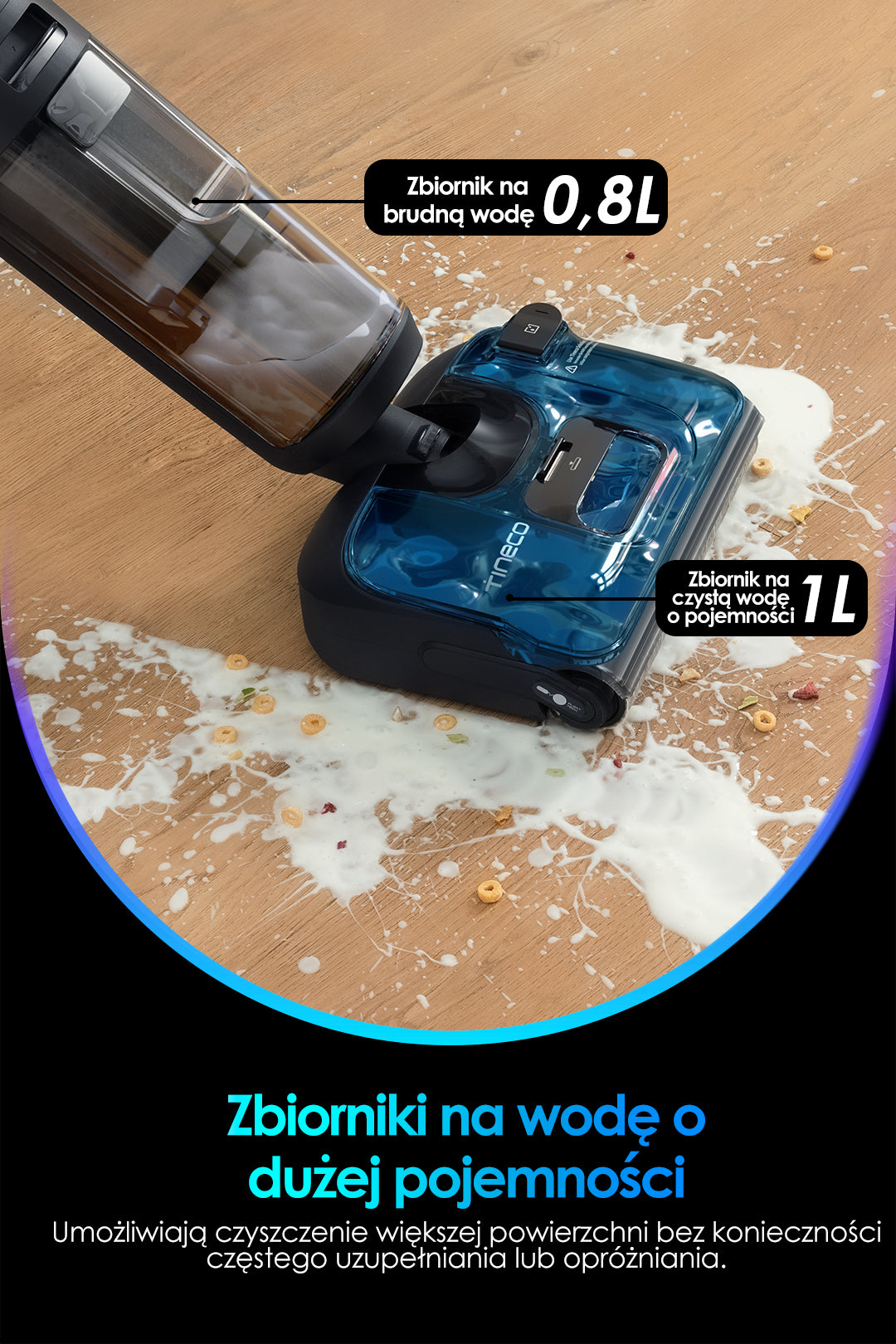Tineco FLOOR ONE S7 Stretch Ultra intelligenter Nass- und Trockensauger, nasssauger, nass trockensauger, staubsauger, wischsauger, wischmop