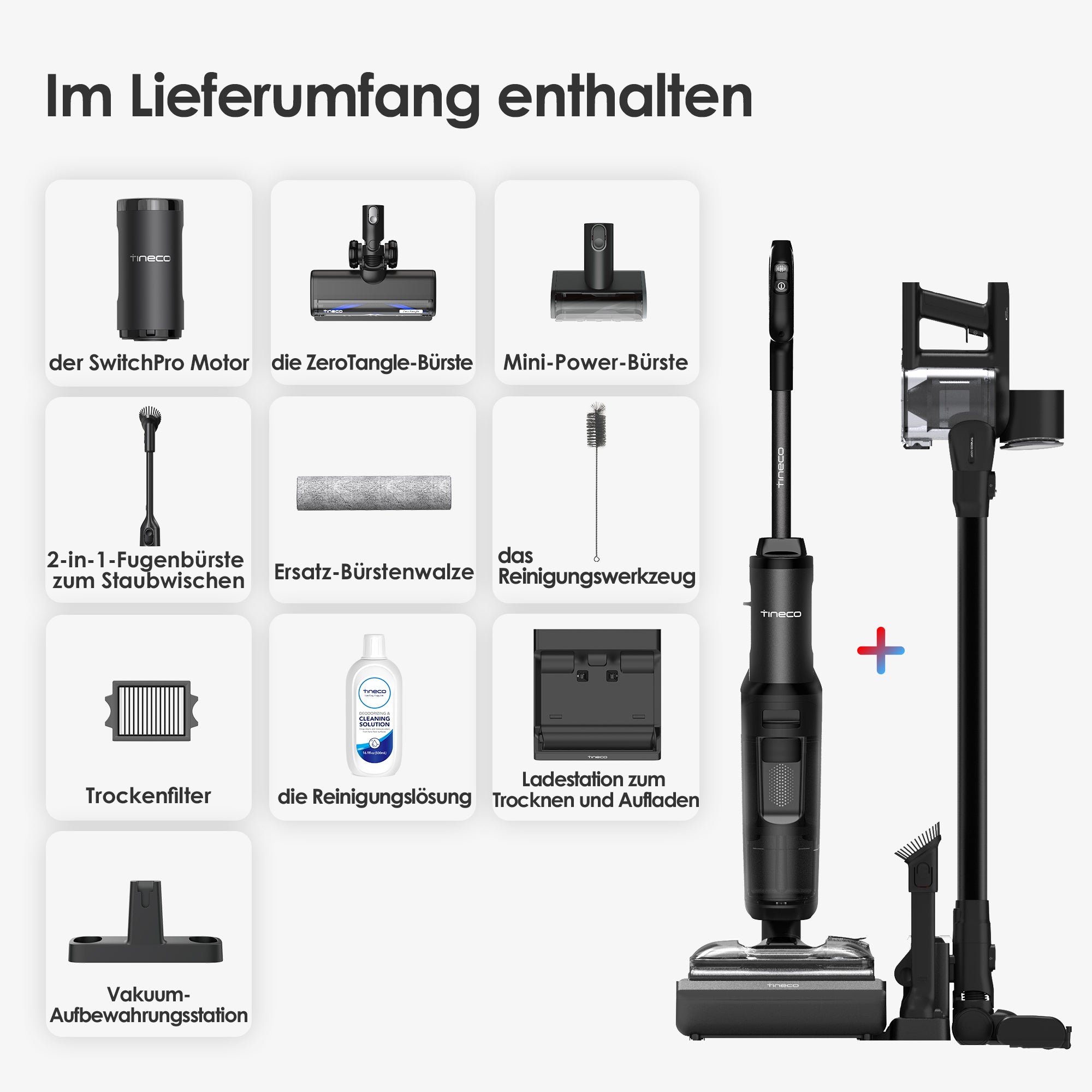 Tineco FLOOR ONE Switch S7 Stretch intelligenter Nass- und Trockensauger, wischsauger, wischmop, mopp, akku staubsauger
nass Trockensauger, beutellose staubsauger