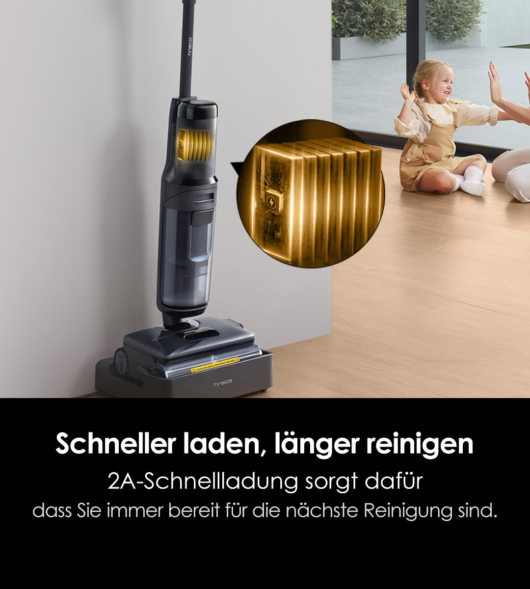 Tineco FLOOR ONE S7 Stretch Steam Nass- und Trockensauger, dampfreiniger, nass trockensauger, wischsauger, staubsauger, Besen, staubsauger kabellos, akku staubsauger