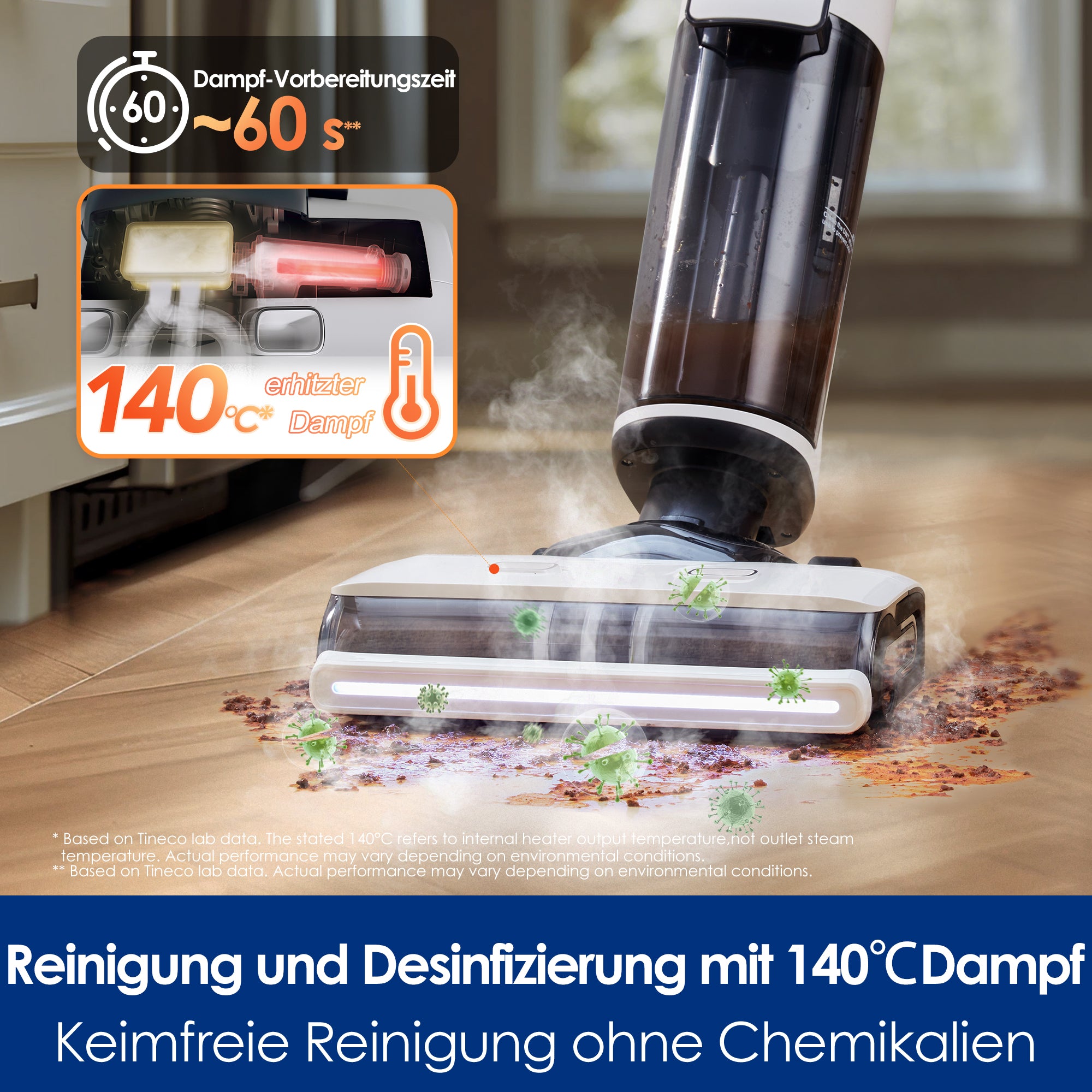 Tineco FLOOR ONE S7 Steam intelligenter Nass- und Trockensauger