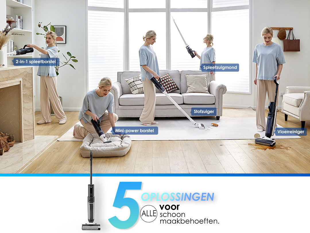 Tineco FLOOR ONE S5 Combo Power Kit intelligenter Nass- und Trockensauger,  nasssauger, nass trockensauger, staubsauger, wischsauger, wischmop