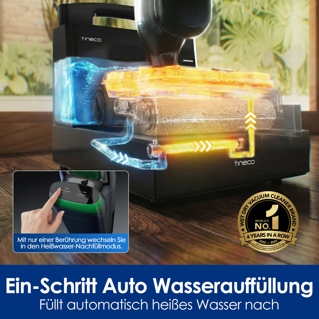 Tineco FLOOR ONE Station S9 Artist Nass- und Trockensauger