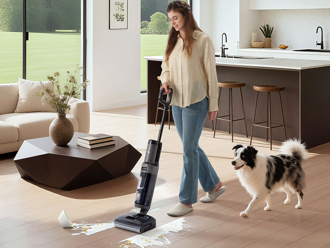 Tineco FLOOR ONE i6 Stretch Stofzuiger met Dweilfunctie,stofzuiger met zak, stofzuiger, ​steelstofzuiger, draadloze stofzuiger, dweil