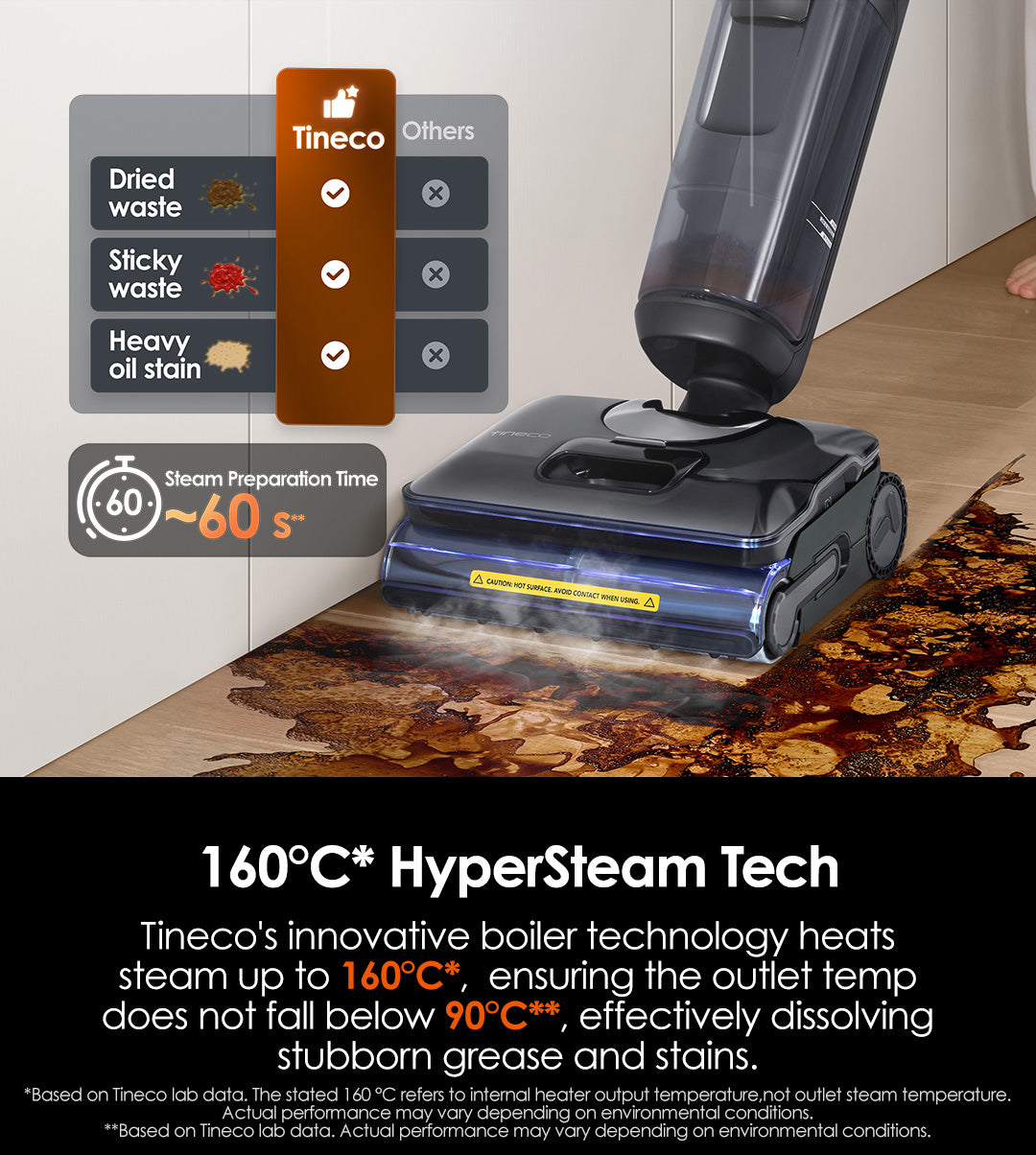 Tineco FLOOR ONE S7 Stretch Steam Stofzuiger met Dweilfunctie, stofzuiger, ​steelstofzuiger, draadloze stofzuiger, dweil, beste stofzuiger