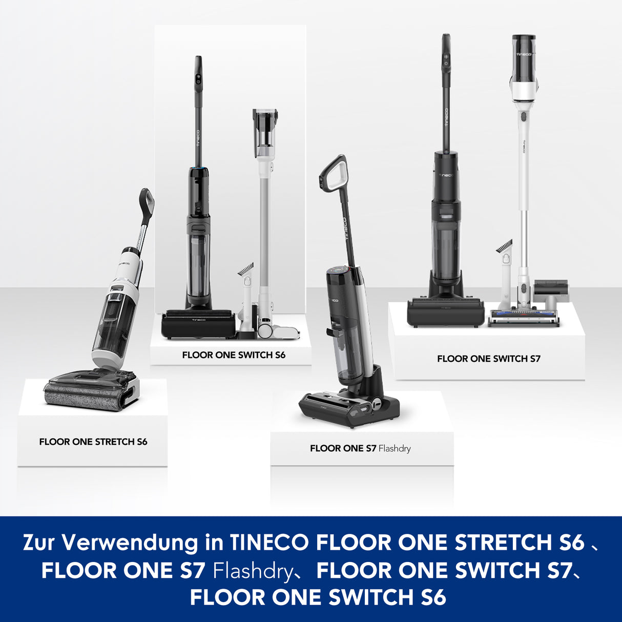 Tineco Ersatzbürstenwalze für Floor One Stretch S6, Floor One Switch S6, Floor One S7 Pro, Floor One S7 Flashdry, Floor one Switch S7