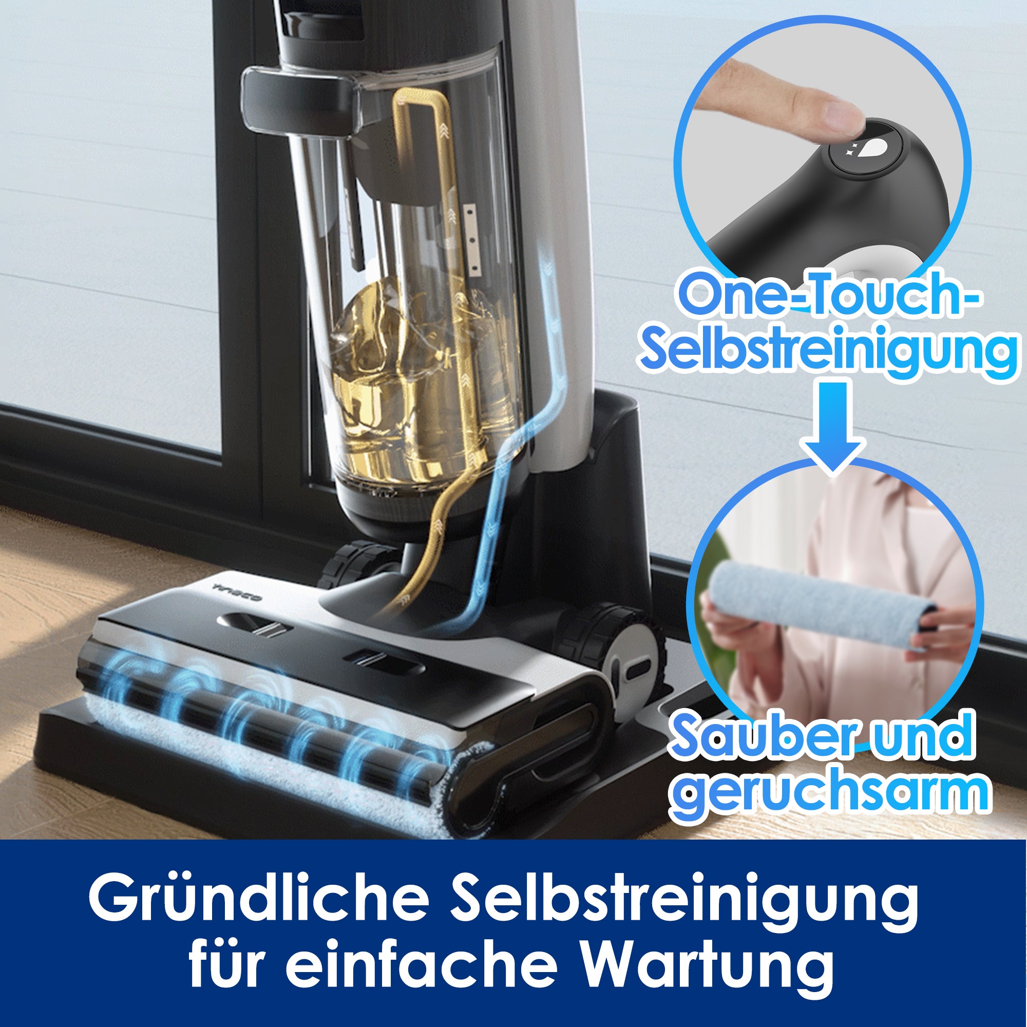 Tineco FLOOR ONE S7 PRO intelligenter Nass- und Trockensauger, nass trockensauger, wischsauger, staubsauger