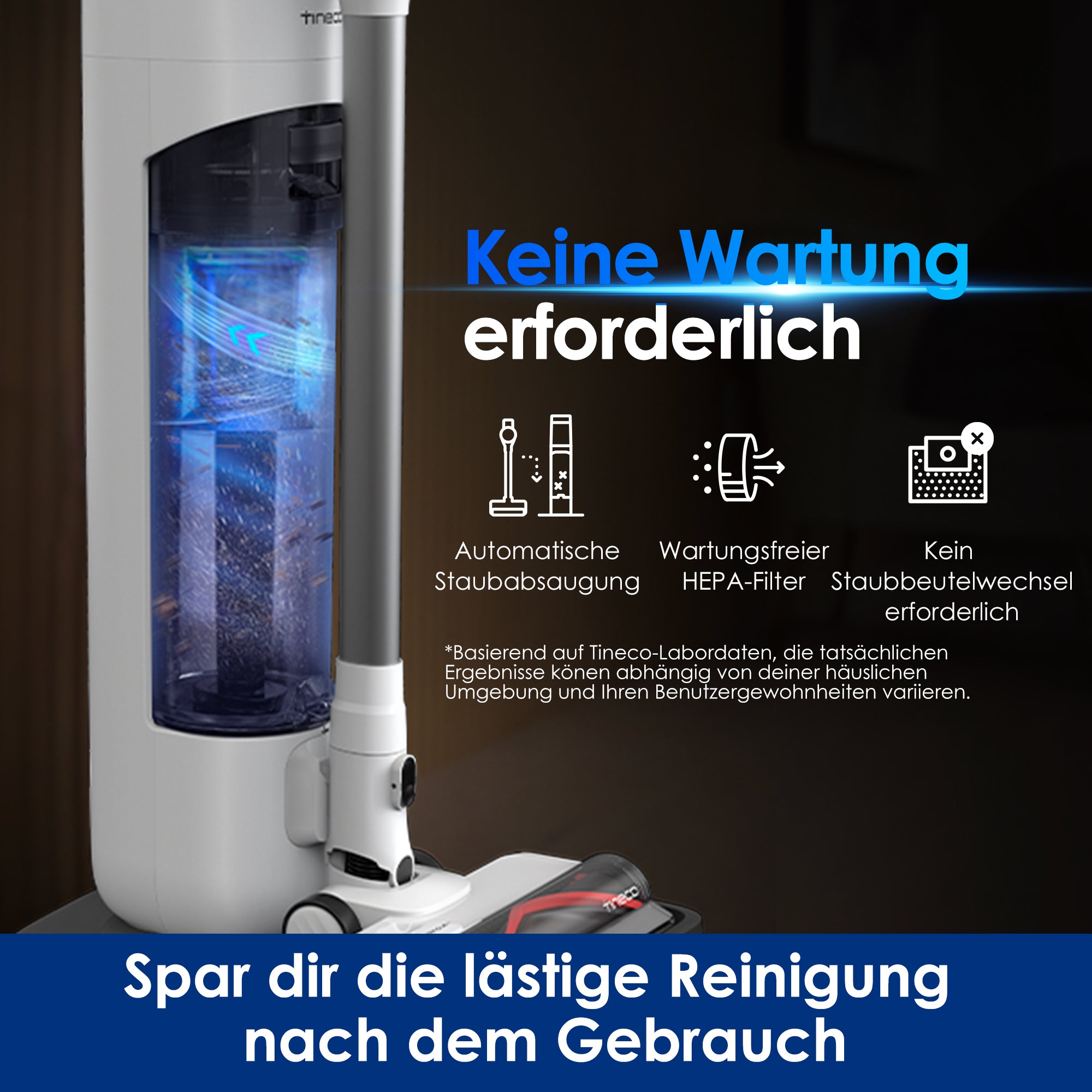 Tineco PURE ONE Station 5 Plus kabelloser smarter Staubsauger, staubsauger, staubsauger kabellos, akku staubsauger, kabelloser staubsauger