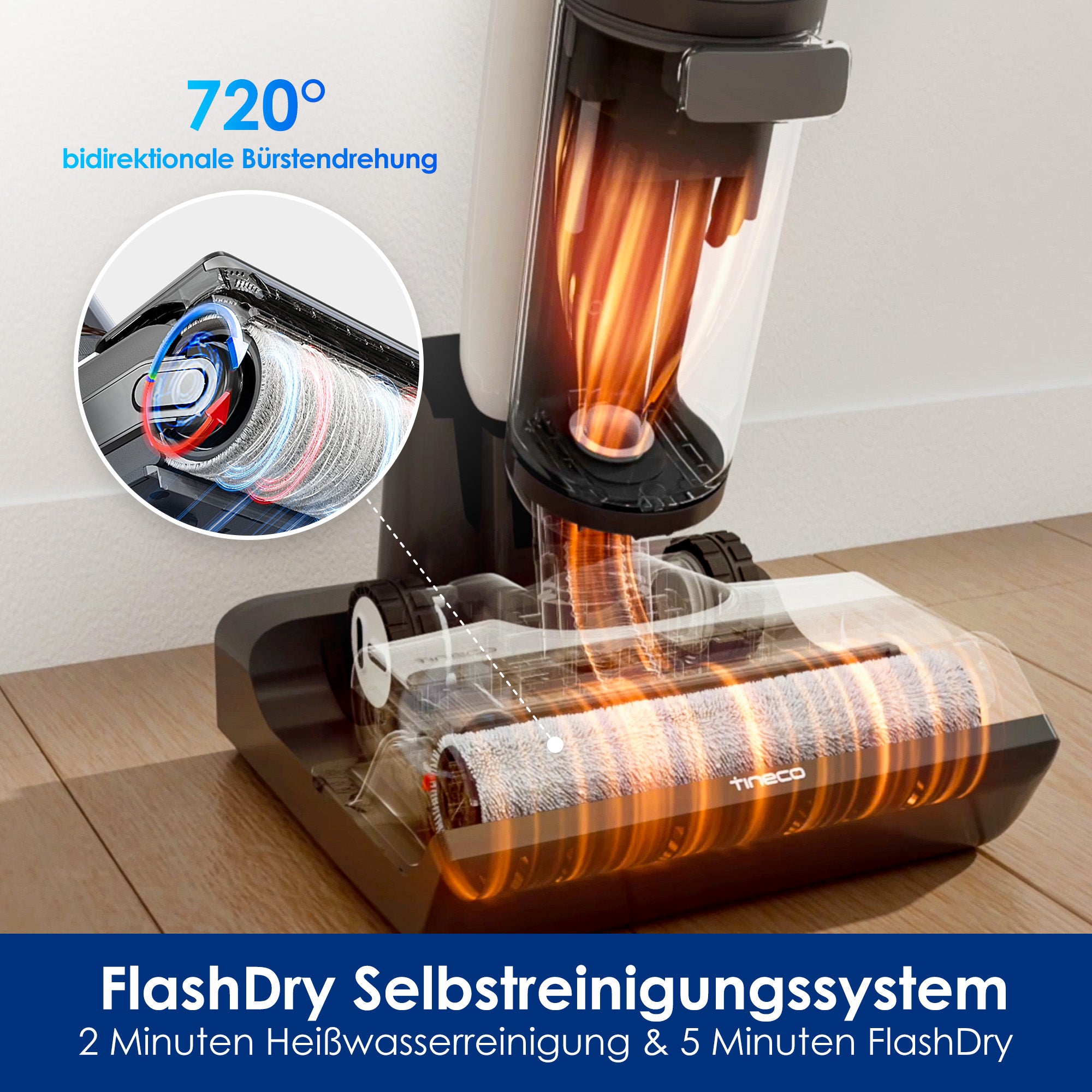Tineco FLOOR ONE SWITCH S7 Smart Multifunktion Reiniger, Nass- und Trockensauger, nass trockensauger, wischsauger, staubsauger