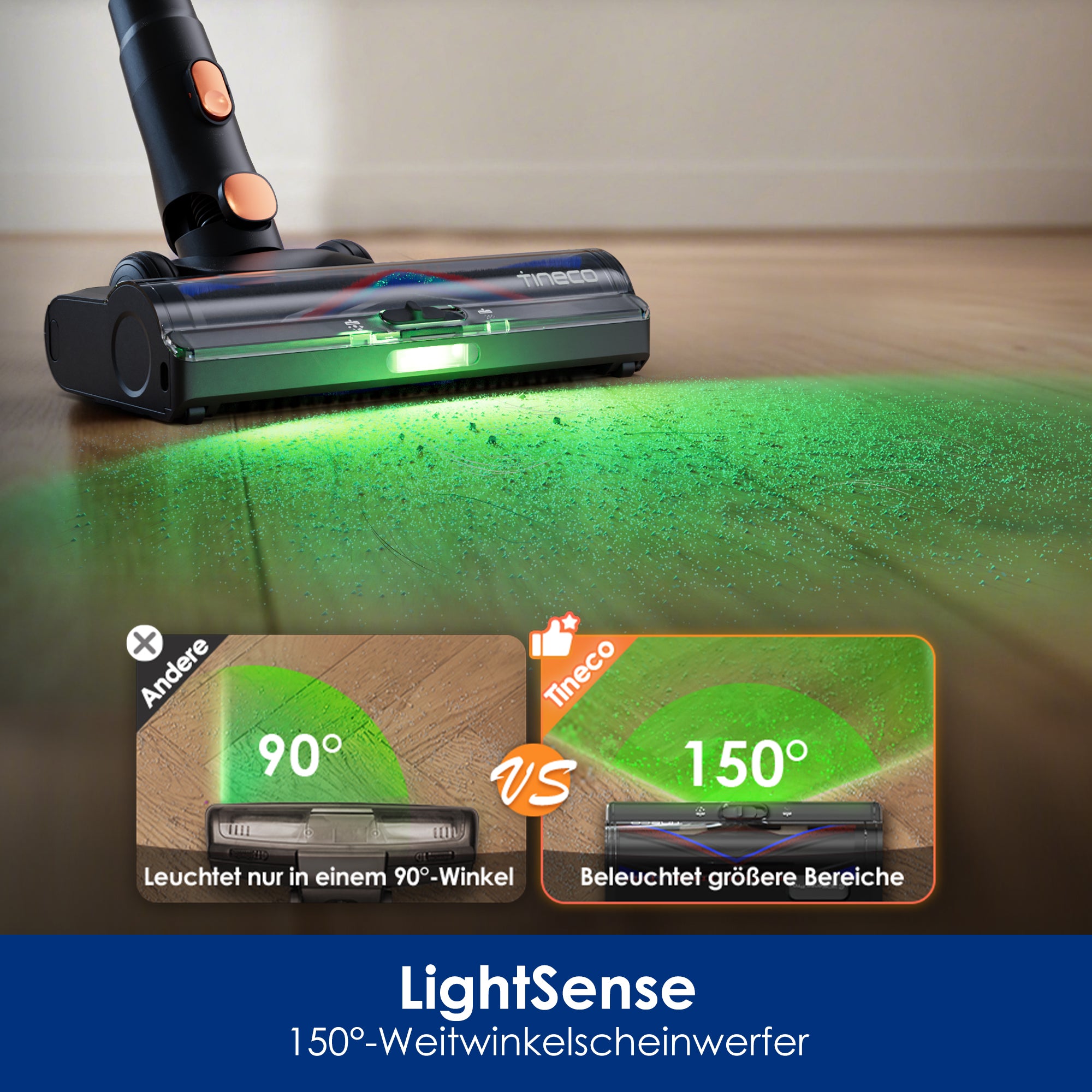 TINECO PURE ONE S70 Smarter Akkustaubsauger blau-orange