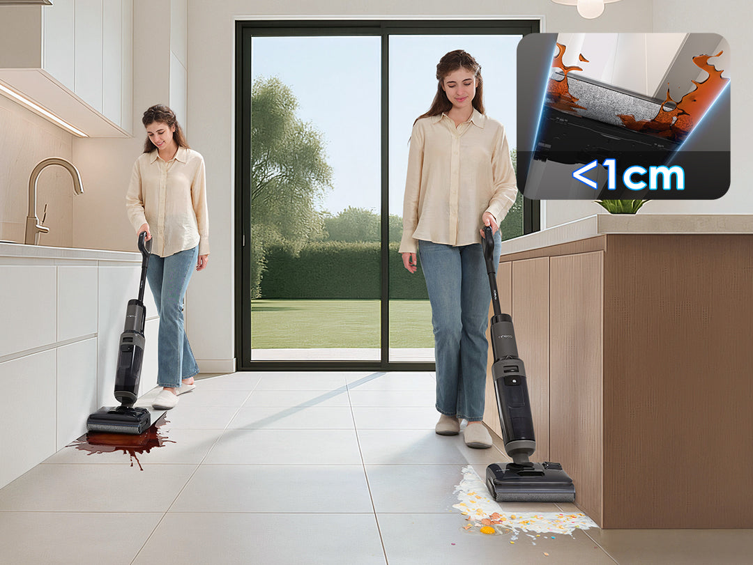 Tineco FLOOR ONE i6 Stretch Stofzuiger met Dweilfunctie,stofzuiger met zak, stofzuiger, ​steelstofzuiger, draadloze stofzuiger, dweil
