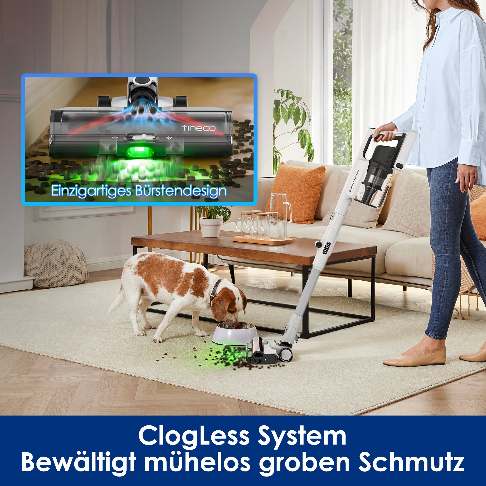 Tineco PURE ONE A50S Plus kabelloser Stabstaubsauger, staubsauger, staubsauger kabellos, akku staubsauger, kabelloser staubsauger