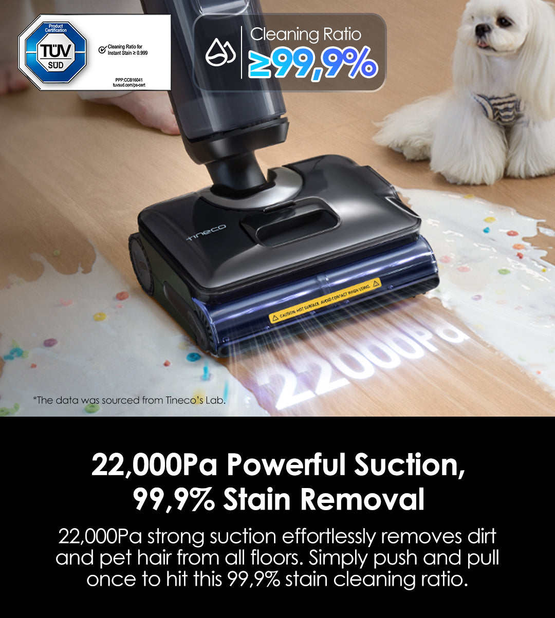 Tineco FLOOR ONE S7 Stretch Steam Aspiradora en Seco y Húmedo,aspiradora sin cable, aspiradora de mano, aspirador sin cable