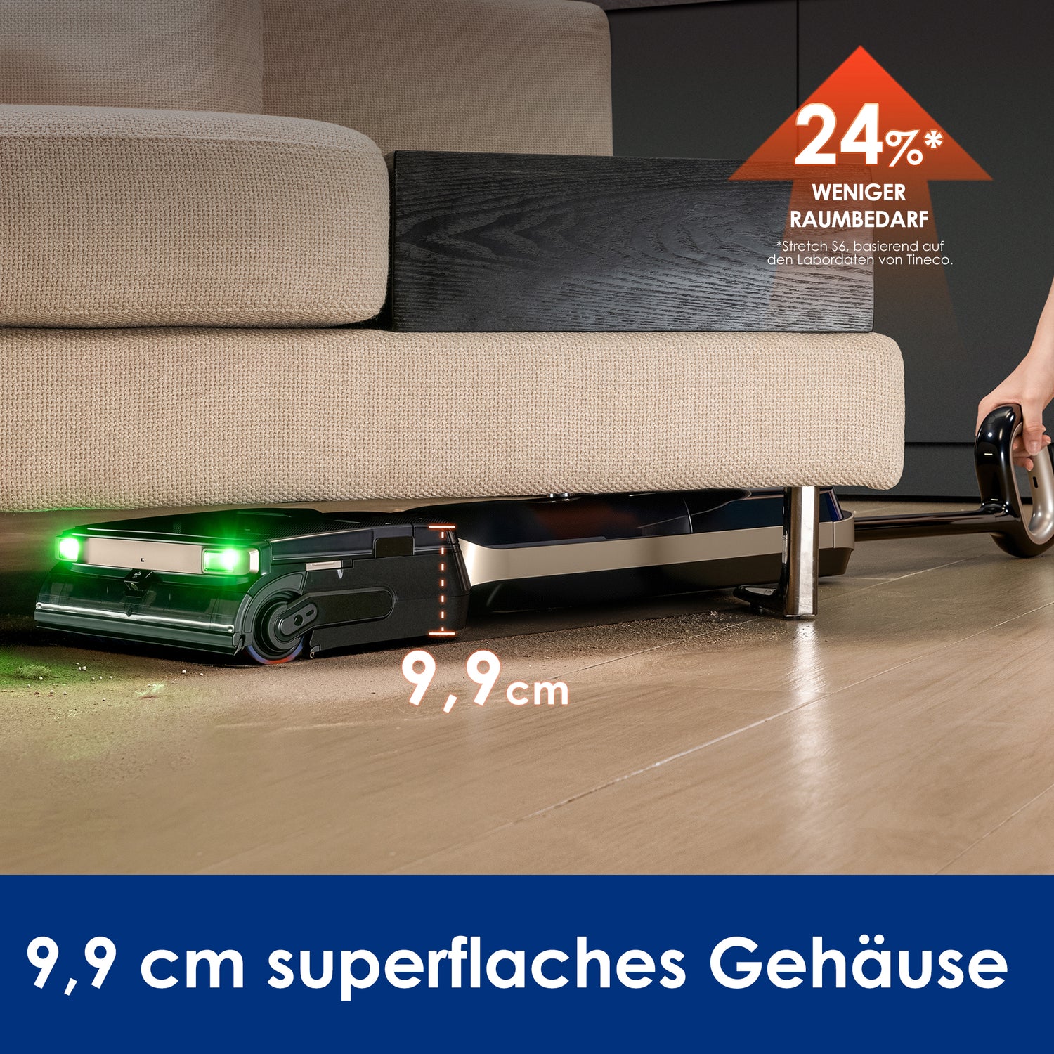 Tineco Floor One S9 Master Aspirapolvere Lavapavimenti Nero