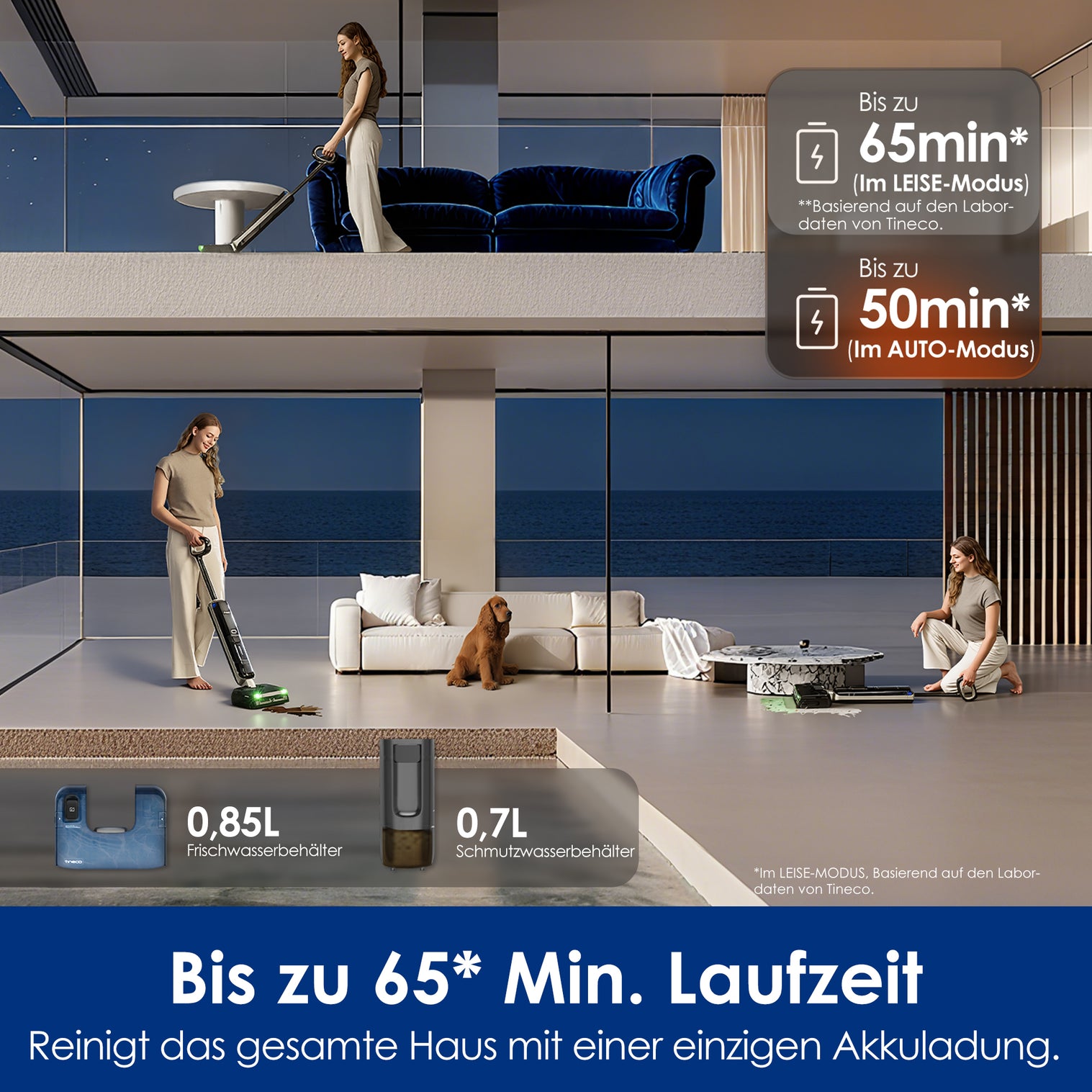 Ersatz-Wassertank Kompatibel Mit Tineco Floor One S9 Artist Steam – Klarer Frischwassertank Für Nass-Trockensauger – Originalersatz