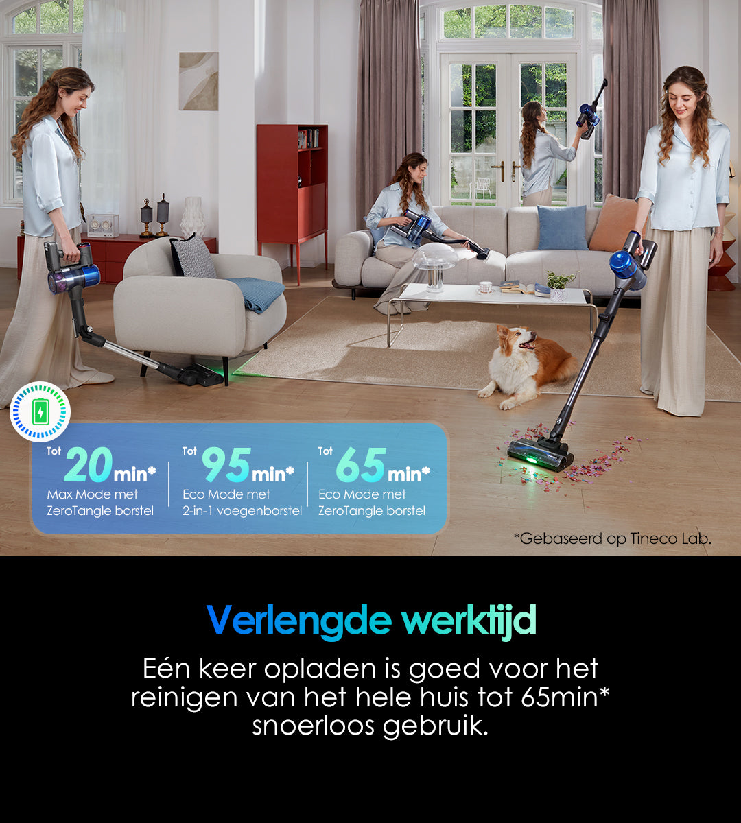 Tineco PURE ONE S70 Snoerloze Slimme Stofzuiger, stofzuiger, ​steelstofzuiger, draadloze stofzuiger, dweil, beste stofzuiger