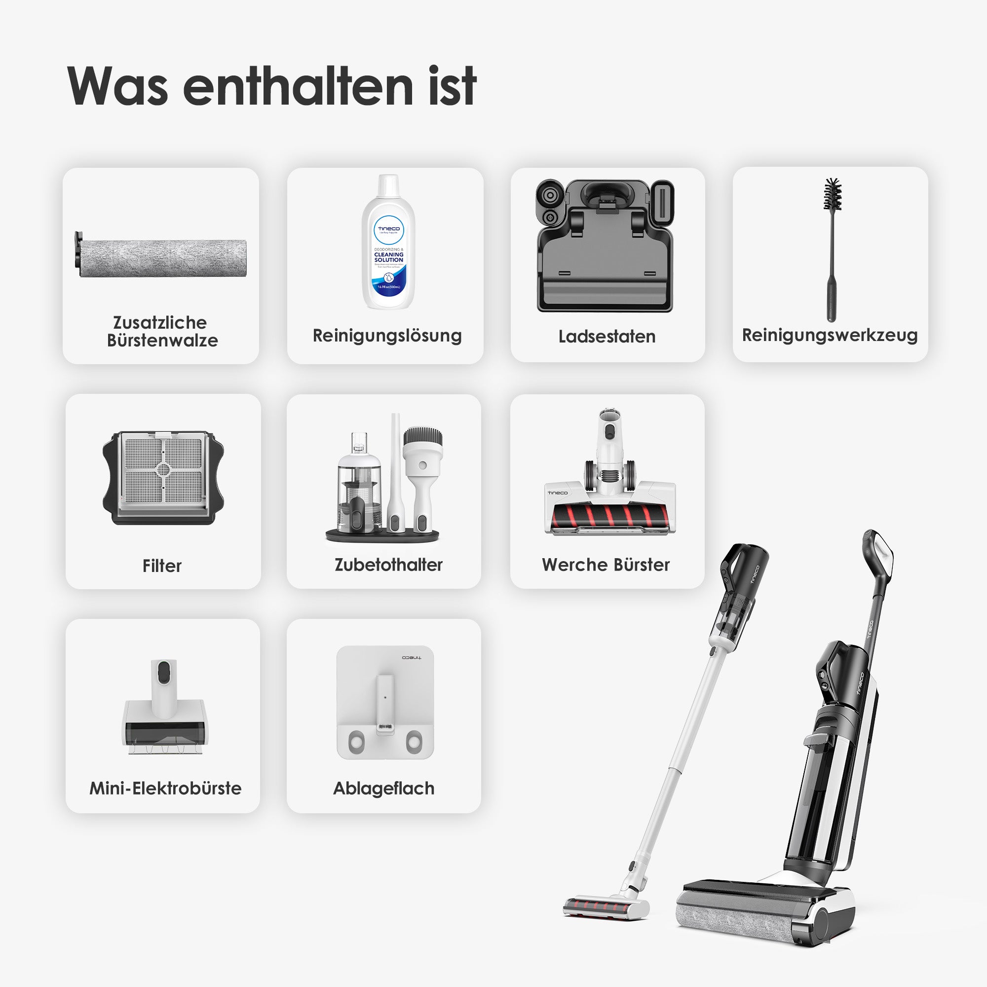 Tineco FLOOR ONE S5 Combo Power Kit intelligenter Nass- und Trockensauger,  nasssauger, nass trockensauger, staubsauger, wischsauger, wischmop