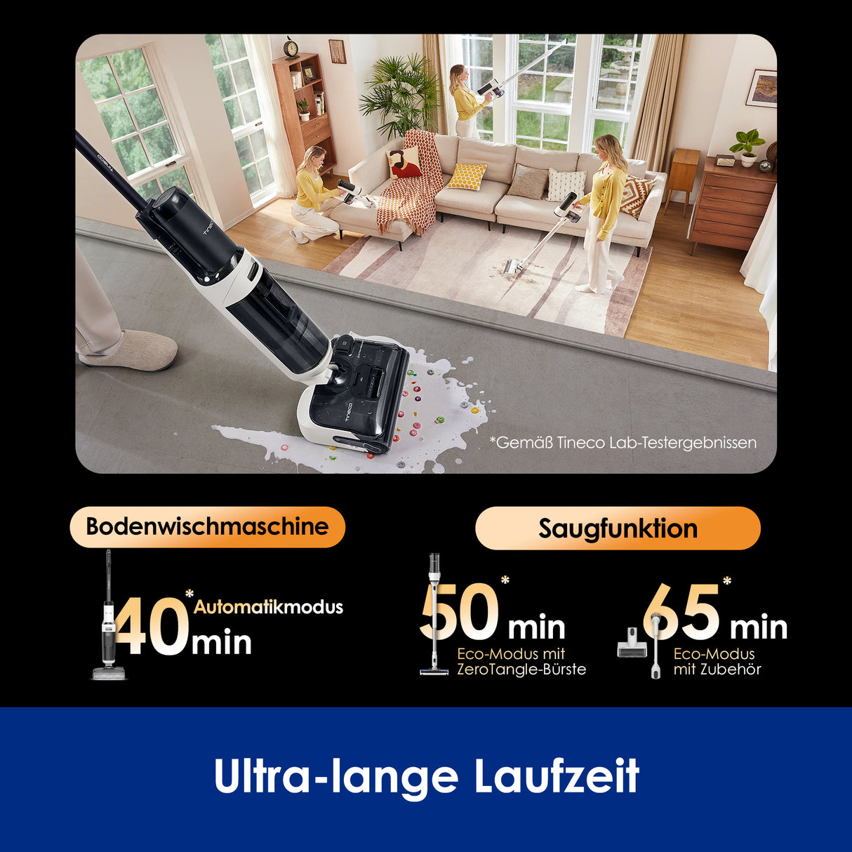 Tineco FLOOR ONE Switch S6 Stretch intelligenter Nass- und Trockensauger