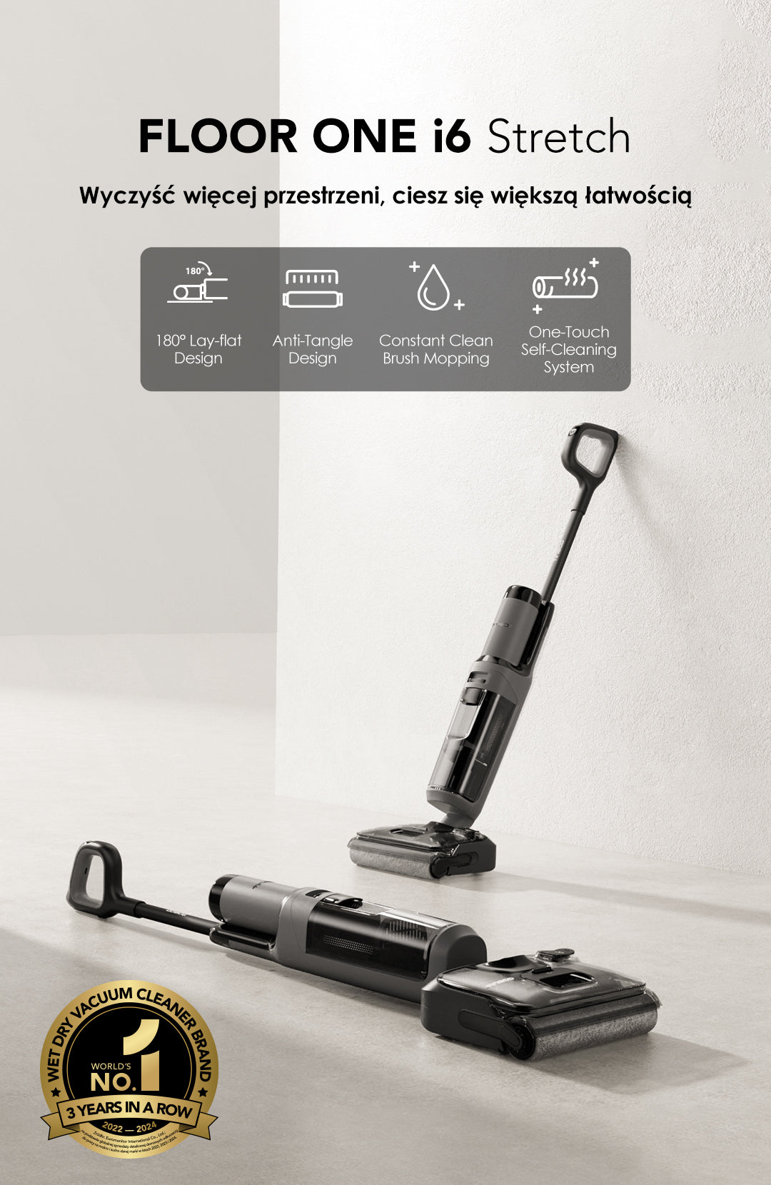 Tineco FLOOR ONE i6 Stretch Nass und Trockensauger, nass trockensauger, wischsauger, staubsauger, staubsauger kabellos, akku staubsauger