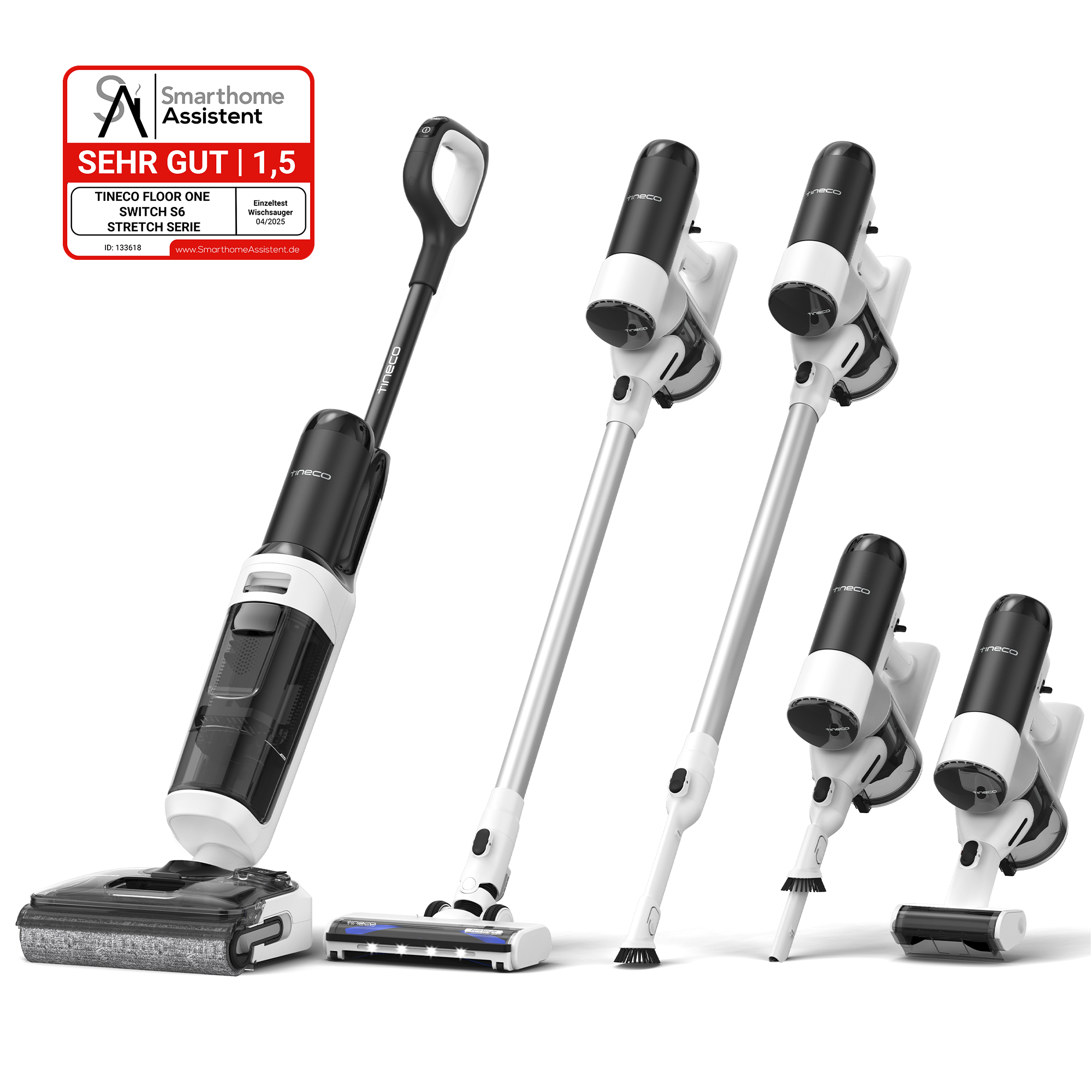 Tinece S6 Stretch intelligenter Nass- und Trockensauger,  nasssauger, nass trockensauger, staubsauger, wischsauger, wischmop