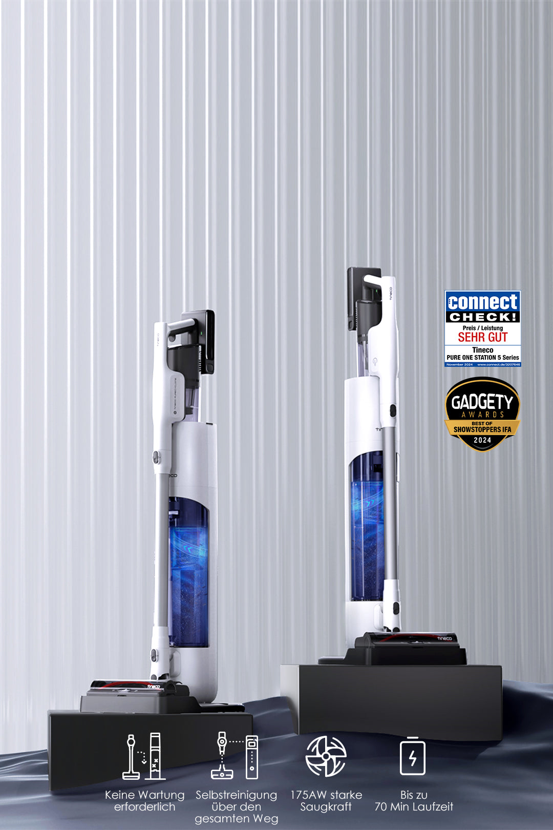 Tineco PURE ONE Station 5 Plus kabelloser smarter Staubsauger, staubsauger, staubsauger kabellos, akku staubsauger, kabelloser staubsauger