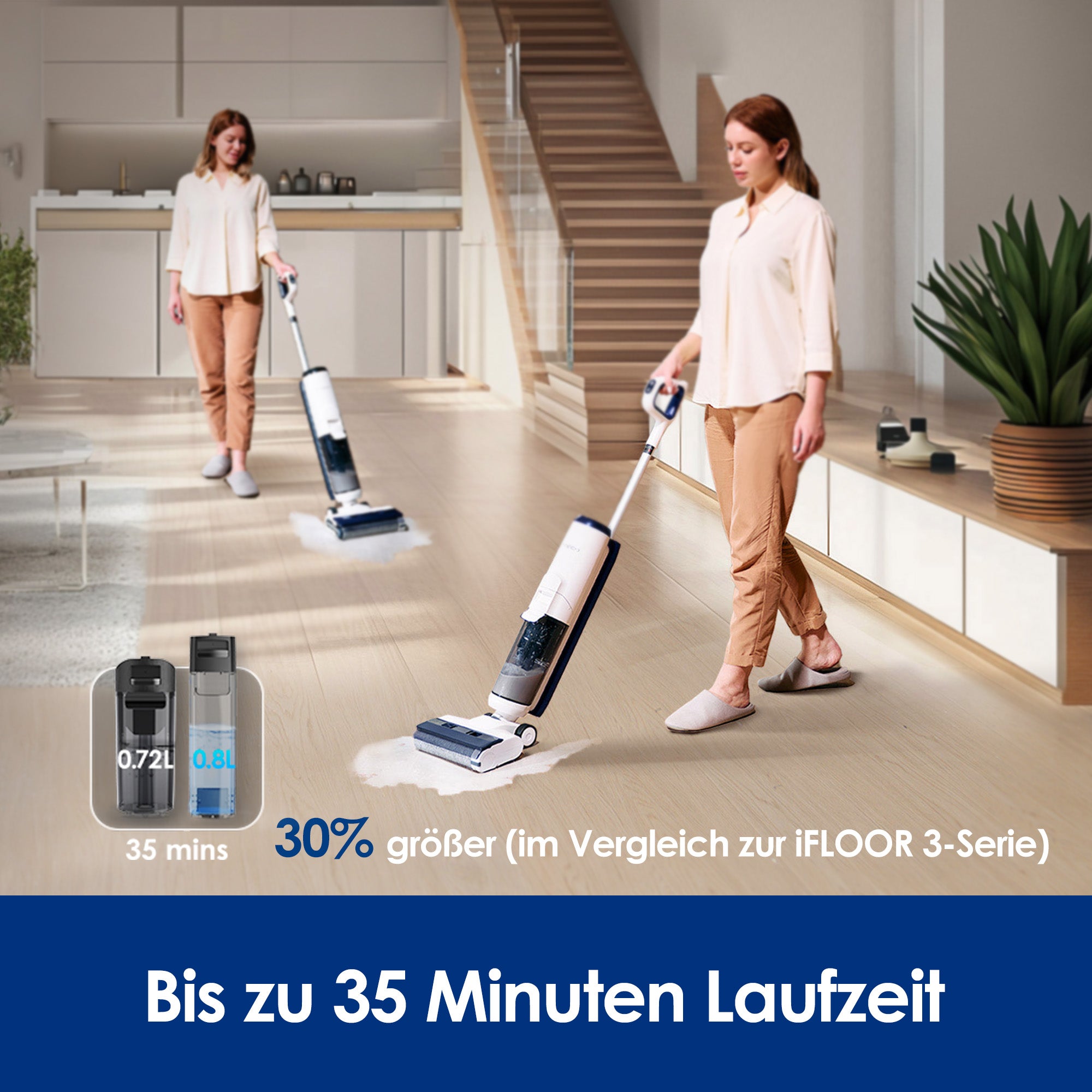 Tineco iFLOOR 5 Breeze Complete Nass- und Trockensauger