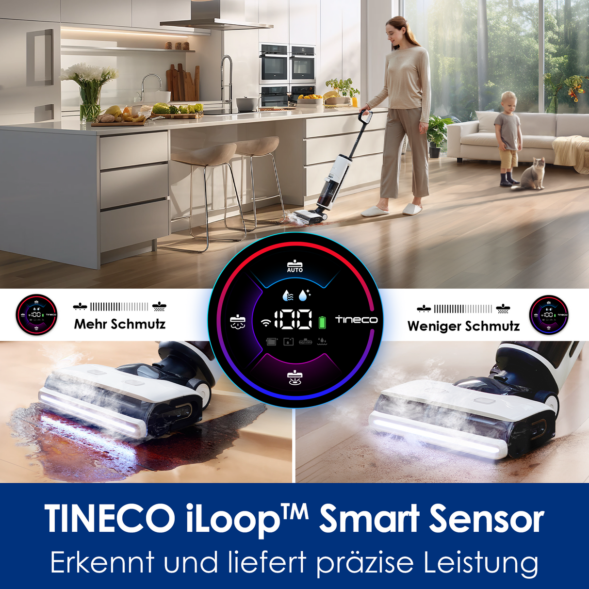 Tineco FLOOR ONE S7 Steam intelligent wet and dry vacuum cleaner