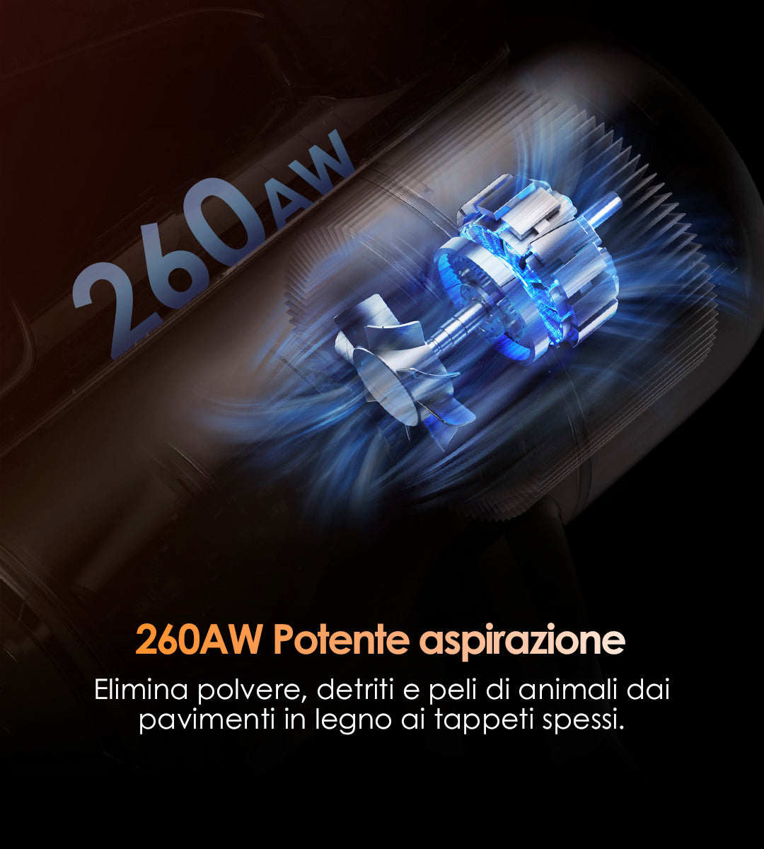 TINECO PURE ONE S70 Aspirapolvere a batteria intelligente, il migliore aspirapolvere a batteria. Con 200 AW di potenza aspirante, il PURE ONE S70 è potente ovunque: rimuove polvere, sporco e peli di animali domestici sia dai pavimenti in legno che dai tappeti spessi, per superfici costantemente pulite in ogni stanza.