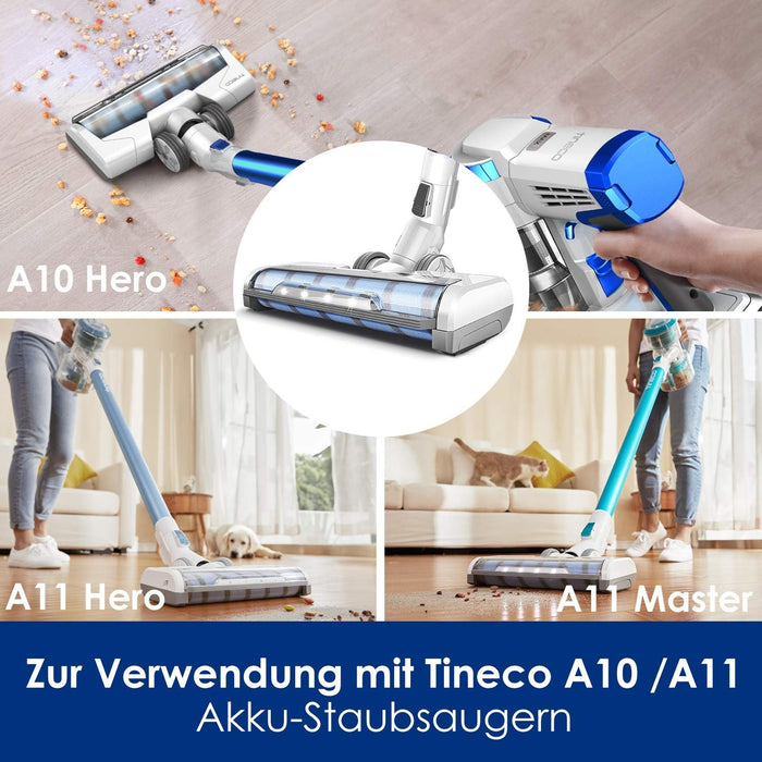 Tineco Full Size LED Soft Roller Hard Floor Power Brush Attachment for A10, A11 Vacuum Cleaners
